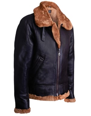 Pilot B3 Flying Shearling Schaffell Bomber Fliegerjacke