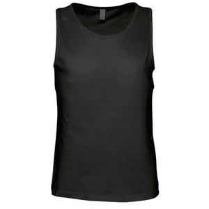 SOLS Herren Justin ärmelloses Tank / Vest Top (Tiefschwarz)