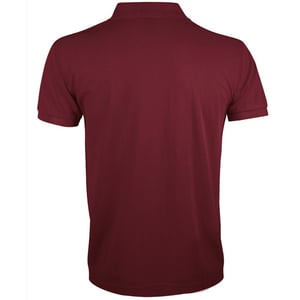 SOLs Mens Prime Pique Plain Kurzarm-Poloshirt (Burgund)