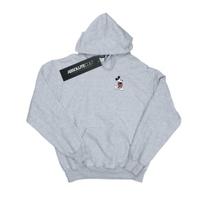 Disney - "Mickey Mouse Kickin Retro Chest" Kapuzenpullover für Herren (Grau)