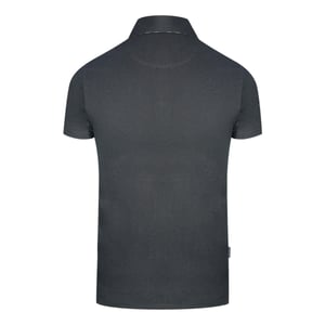 Aquascutum Check A Logo Schwarzes Poloshirt