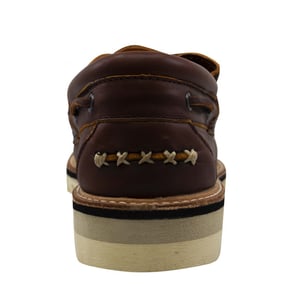 Timberland Selbyville 3 Auge braune Leder Schnüre -up -Bootsschuhe a1jel
