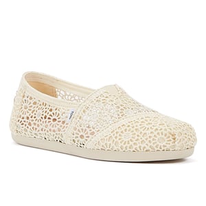 Toms Apargata Crochet Natural Espadrilles Damen Beige Sandale