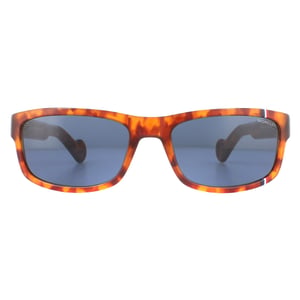 Moncler Rechteck Herren Havanna blau Sonnenbrille