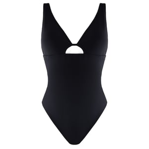 Gymshark umweltfreundlich Frauen schwarzer Badeanzug