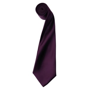 Premier - "Colours" Krawatte für Herren/Damen Unisex (Aubergine)