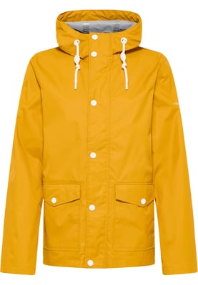Dreimaster Regenjacke mit einem dezenten Print auf der Oberstoffrückseite Herren senf
