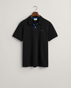 GANT Regular Fit Kurzarm-Kontrastpiqué Rugger