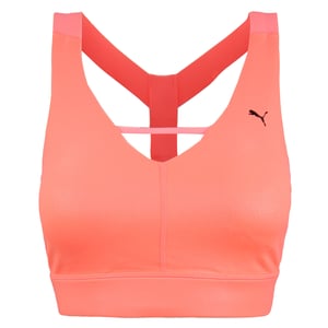 Puma Trockenzelle Medium Impact Pearl Bra Womens Training Pfirsich Crop Top 519563 04