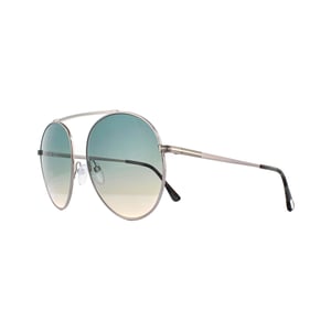 Tom Ford Sonnenbrille Simone 0571 14W Silber Grün Gelb Gradient