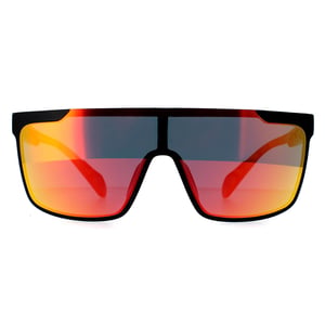 Adidas Shield Herren Matte Schwarz Orange Camo Kontrast Spiegel Rot SP0020