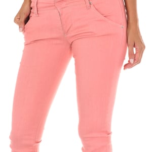 Lange Hose aus Stretchstoff 70DBF0585-G194 Frau