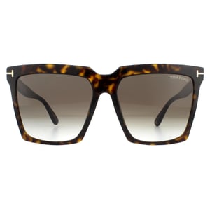 Tom Ford Sonnenbrille Sabrina 02 FT0764 52K Dunkle Havanna Roviex Braun Gradient