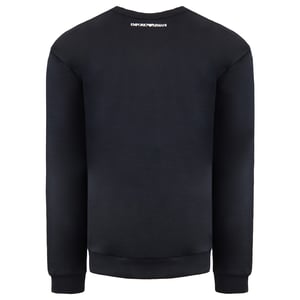Emporio Armani Herren gewaschener schwarzer Pullover