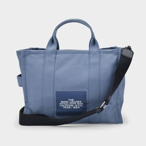 The Medium Tote Tasche aus blauem Canvas