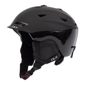 Renko DLX Skihelm für Erwachsene (Schwarz)