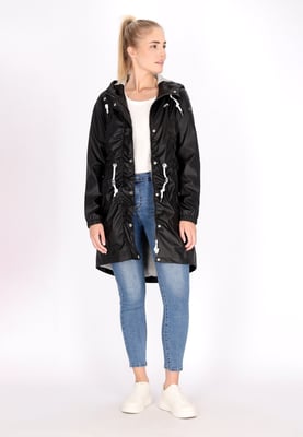 Schmuddelwedda Regenmantel Damen schwarz