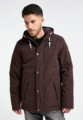 ICEBOUND Wattierte Winterjacke Herren Dunkelbraun