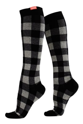 VIM&VIGR - Abgestufte Kompressionssocken 15-20 mmhg für Männer & Frauen | Baumwollsocken für Schwangerschaft, TVT & geschwollene Beine - Heathered Grey