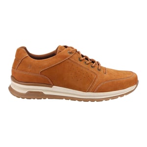 Hush Puppies Herren Joseph Spitze Leder Turnschuhe (Tan)