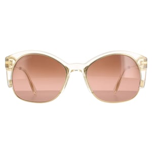 Serengeti Semi Rimless Womens Gold Champagne Polarized Drivers Gradient Vinita