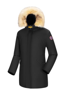 Subprime Parka für Frauen. Der Parka ist aus hochwertigem Polyester gefertigt und hat ein warmes Innenfutter. Ideal für die kalten Wintermonate. Der Pelzkragen ist aus Kunstfell und abnehmbar. Die Jacke verfügt über einen Auf- und Abwärts-Reißverschluss, einfach, wenn Sie auf Ihrem Fahrrad, Moped oder Roller sitzen müssen. Marke: SubprimeModellname: Parka ChloeKategorie: Damen WintermantelMaterialien: PolyesterFarbe: schwarz