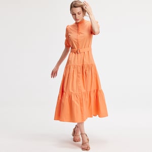 Hemdkleid aus Baumwolle mit zusätzlichem Gürtel