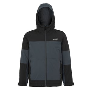 Regatta - "Beamz IV" Jacke, wasserfest für Kinder (Mittelgrau/Schwarz)
