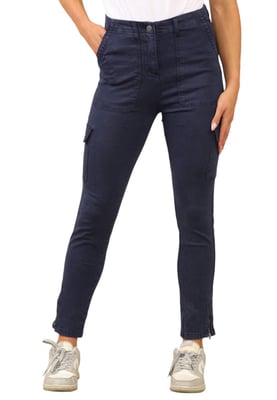 MYT Womens Cargo Chino Knöchel Grazer Hose in Navy