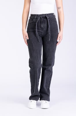 Liz Damenjeans Schwarz Wide-Leg