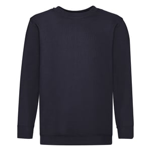 Fruit of the Loom - "Classic" Sweatshirt für Kinder angesetzte Ärmel (Marineblau)