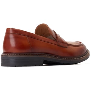 Base London Ivey Herren Mokassins aus gebranntem Tan-Leder