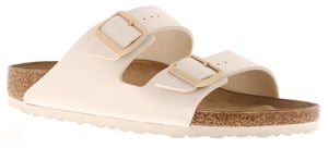 Birkenstock Damen Flache Sandalen Arizona Slip-On Eierschale