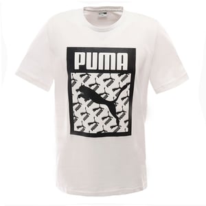 Puma-Logo füllen Herren weißes T-Shirt