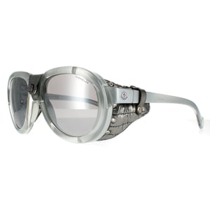 Moncler Oval Mens Grey Smoke Mirror Sonnenbrille