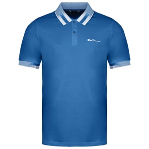 Ben Sherman Kragen Interesse Herrenblau Polo -Hemd