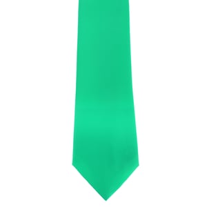 Premier Mens Plain Satin Krawatte (schmale Klinge) (2er-Pack) (Türkis)