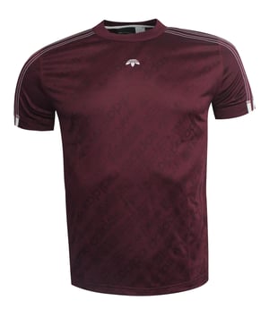 Adidas von Alexander Wang Mens Burgundy T-Shirt