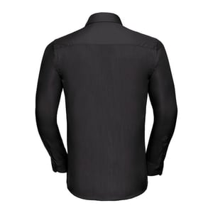 Russell Collection - Hemd für Herren Langärmlig (Schwarz)