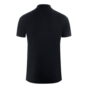 Aquascutum London Klassisches schwarzes Poloshirt