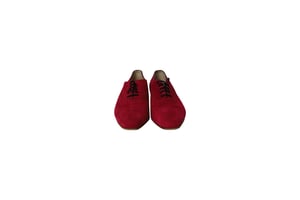 Manolo Blahnik Witney Brogues aus pinkem Wildleder