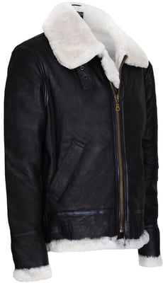 Pilot B3 Flying Shearling Schaffell Bomber Fliegerjacke