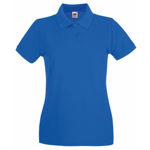 Fruit Of The Loom Damen Lady-Fit Premium Kurzarm-Poloshirt (Royal)