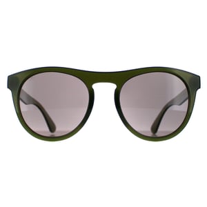 Serengeti Round Mens Shiny Milky Khaki Saturn Polarized Smoke Kingman