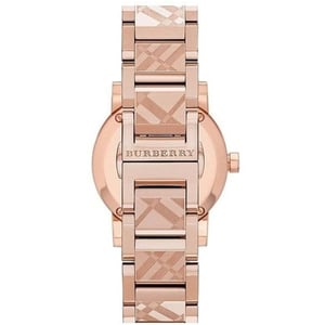 Burberry BU9039 Rose GoldTone Zifferblatt Edelstahl Unisex Uhr