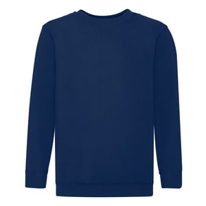 Fruit of the Loom - "Premium" Sweatshirt für Kinder angesetzte Ärmel (Marineblau)