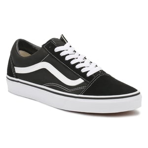 Vans Old Skool Damen Schwarz Segeltuch Turnschuhe
