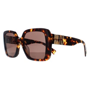 Miu Miu Square Damen Honig Havanna Dunkelbraun MU10YS