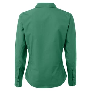 Premier Damen Popeline Bluse / Arbeitshemd, langärmlig (Smaragdgrün)
