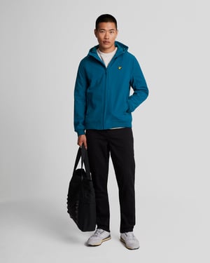Herren Fleece-Rückseite Softshell-Jacke in Marineblau